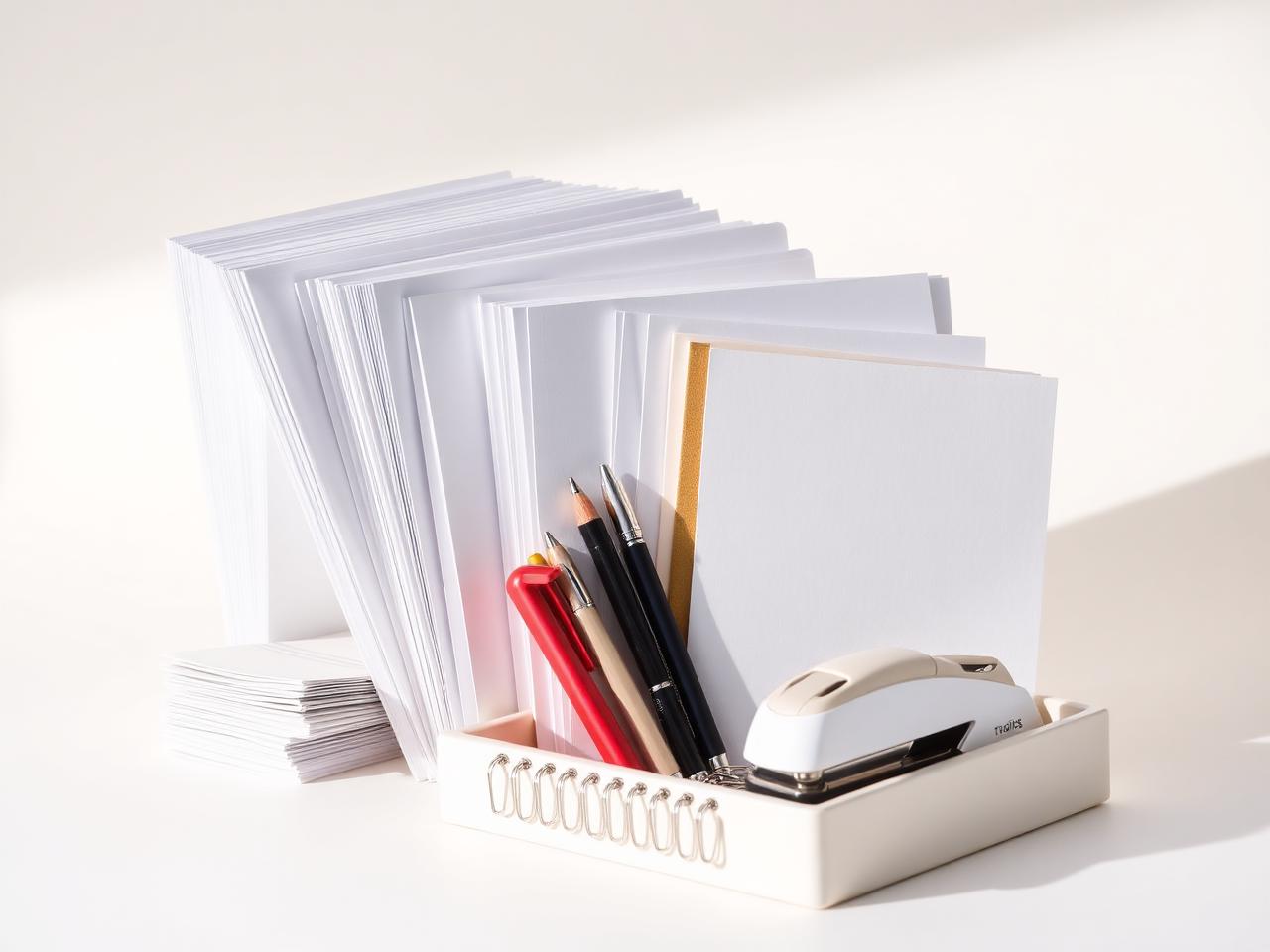 Materiais de papelaria e escritório para empresas